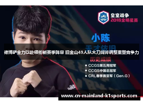 德博萨全力以赴领衔新赛季阵容 旧金山49人队大刀阔斧调整重塑竞争力 德博萨全力以赴领衔新赛季阵容 旧金山49人队大刀阔斧调整重塑竞争力