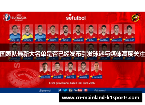 国家队最新大名单是否已经发布引发球迷与媒体高度关注 国家队最新大名单是否已经发布引发球迷与媒体高度关注