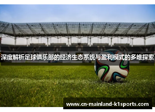 深度解析足球俱乐部的经济生态系统与盈利模式的多维探索